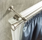 Roman blind/alu profile/panel system connector chrome matt 